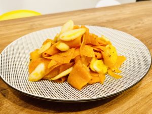 我が家の「白味噌にんじんしりしり」のレシピ