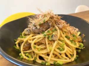 魚を食べる！「サバ缶かんたん和風パスタ」のレシピ