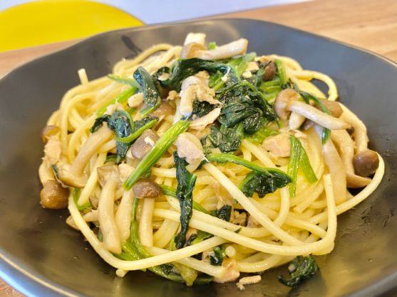 簡単パスタ!「ほうれん草の香るバター醤油パスタ」のレシピ