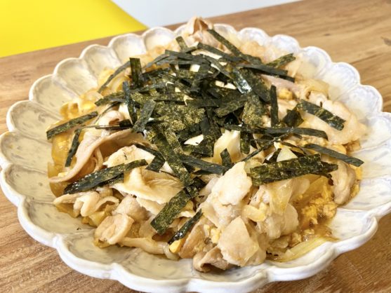 簡単10分調理!「豚バラと豆腐のとろとろ卵とじ」のレシピ