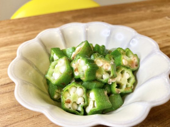 常備菜の大定番!「ねばねばオクラのおかか和え」のレシピ