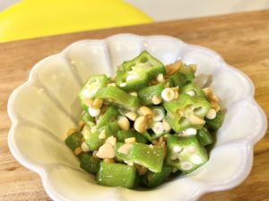 ねばねばの極み！「オクラと納豆のポン酢和え」のレシピ