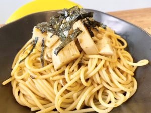 簡単パスタ！「タケノコと塩こんぶのパスタ」のレシピ